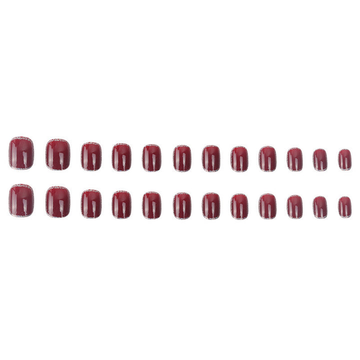 Elegant Glossy Press-On Nail Art Kalsten