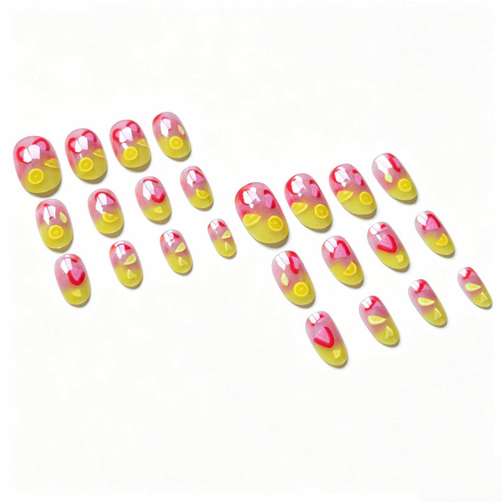 Tropical Fruit Nail Art