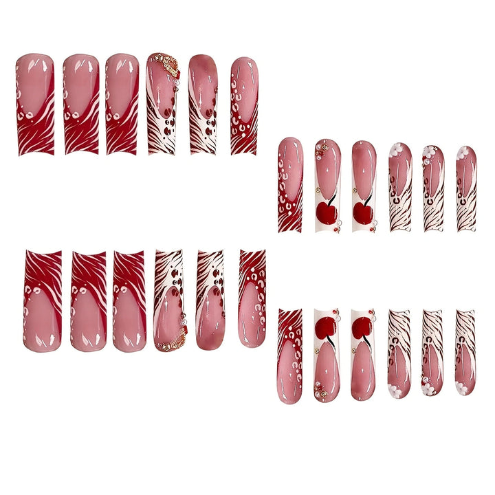 Decorative Press-On Nail Set Kalsten