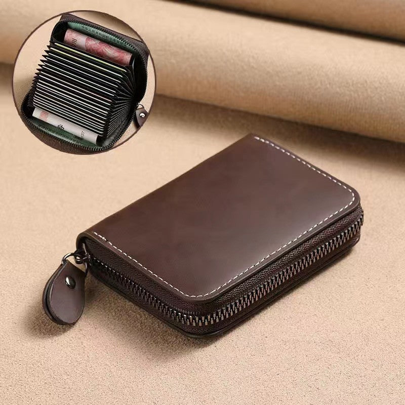 Premium Zippered Multi-Card Wallet