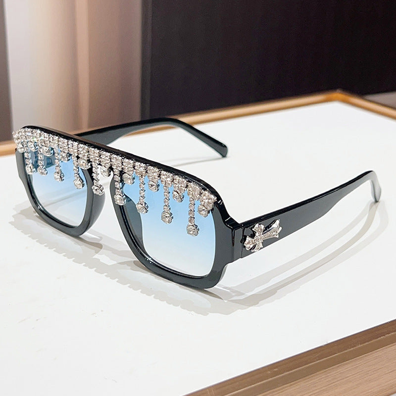 Glamorous Crystal-Embellished Sunglasses Kalsten