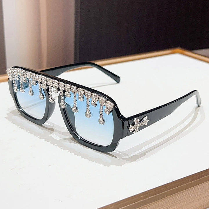 Glamorous Crystal-Embellished Sunglasses Kalsten
