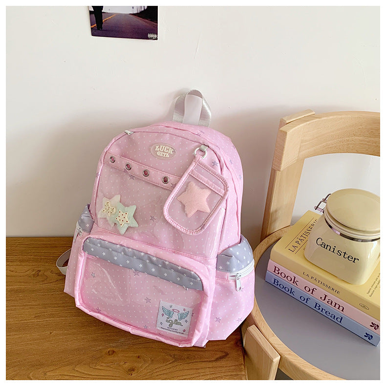 Cute Star Print Backpack