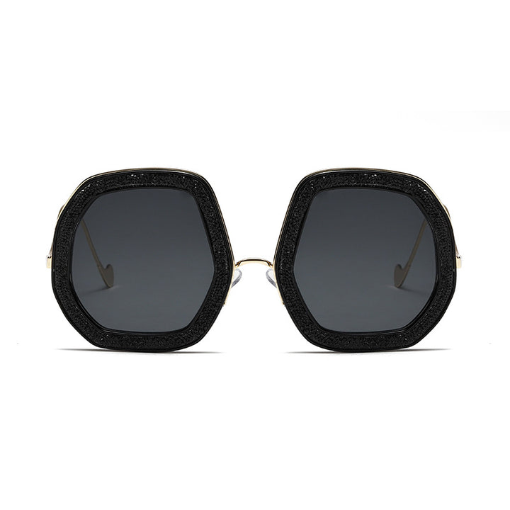Women's geometric sunglasses with luxurious frame Kalsten