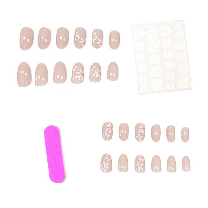 Floral-Inspired Press-On Nail Enhancements Kalsten