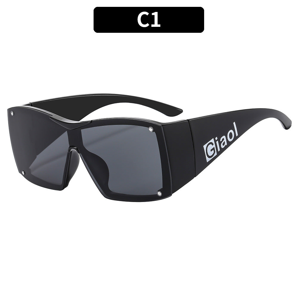 Bold Oversized Shield Sunglasses