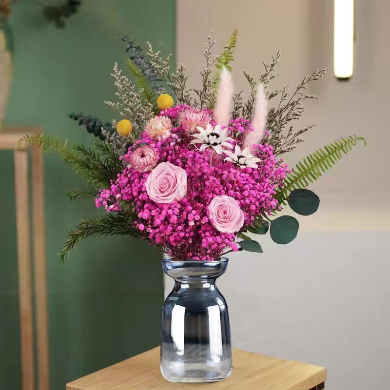 Decorative Dried Flower Bouquet Arrangement