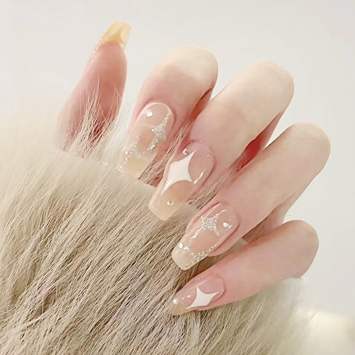 Creative Nail Art Set with Elegant Glitter Design Kalsten