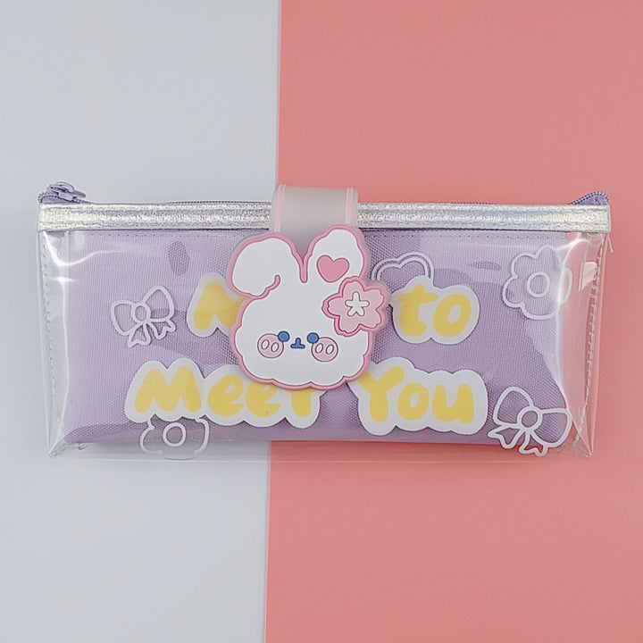 Stylish Transparent Pencil Case