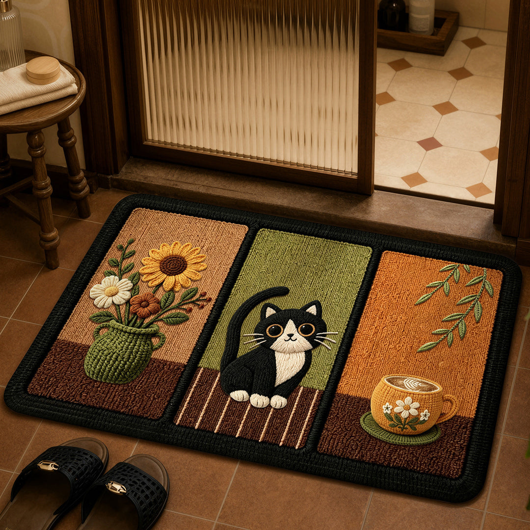 Cat-Themed Decorative Rug Kalsten