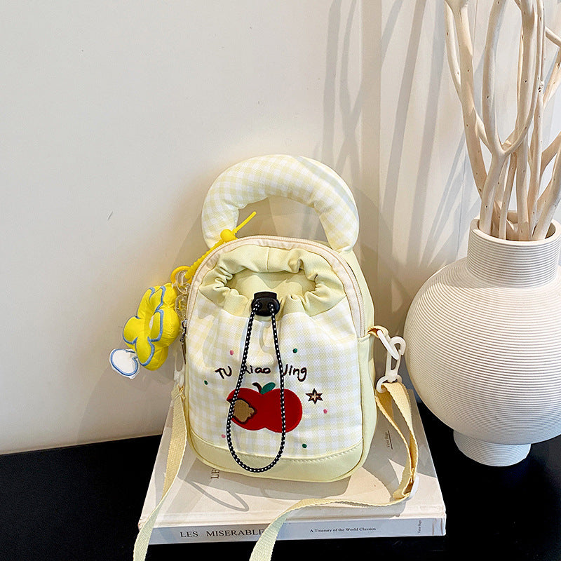 Playful Gingham Print Mini Backpack Kalsten