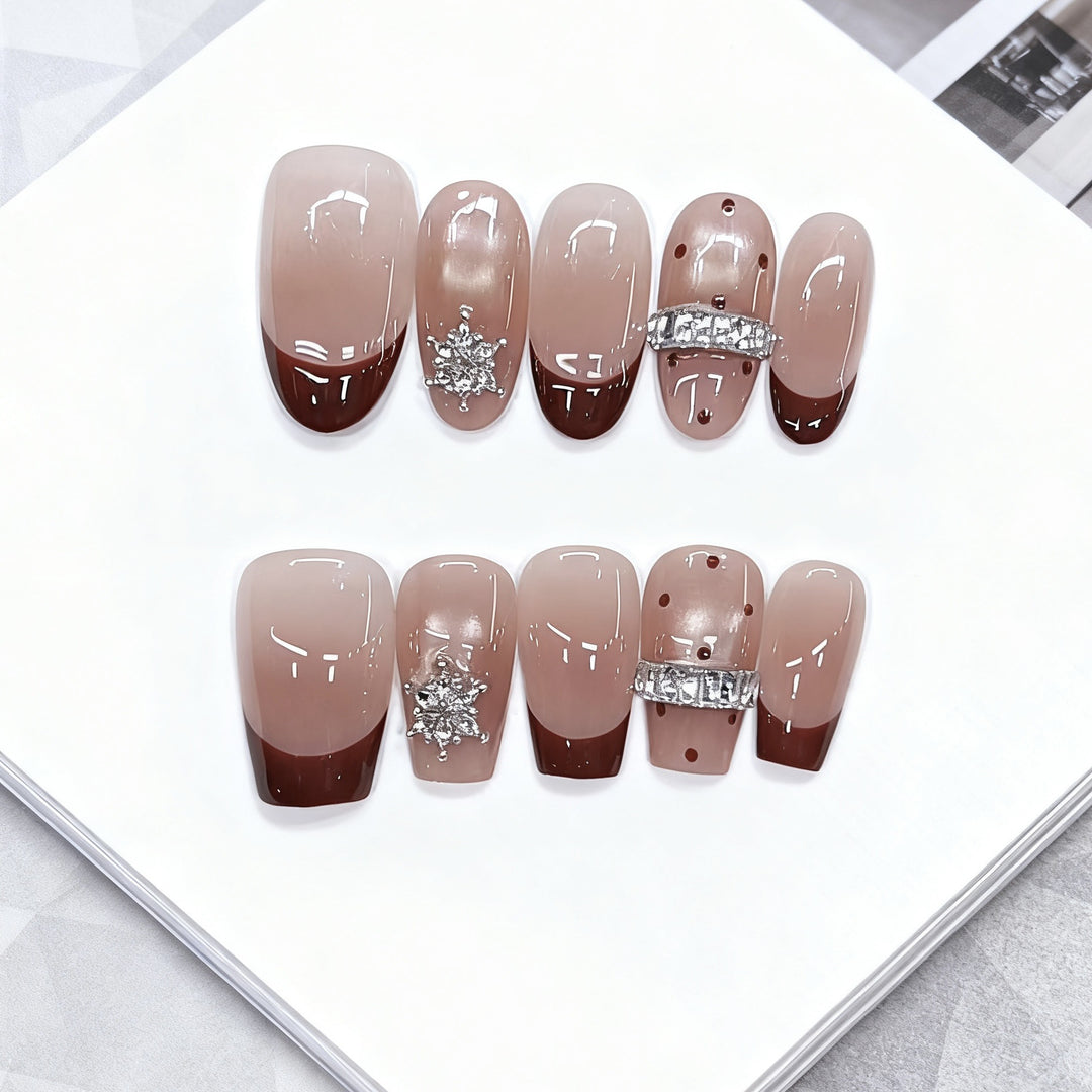 Elegant Glamorous Press-On Nail Set Kalsten