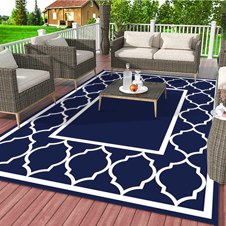 Geometric Outdoor Patio Area Rug