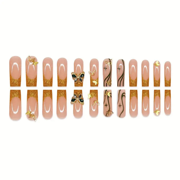 Decorative Butterfly Press-On Nail Art Kalsten