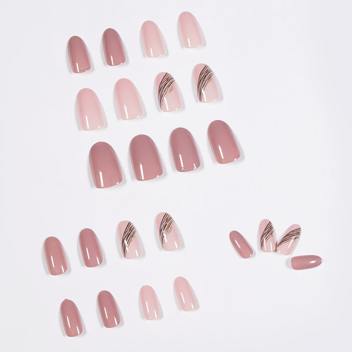 Premium Almond-Shaped Press-On Nail Set Kalsten