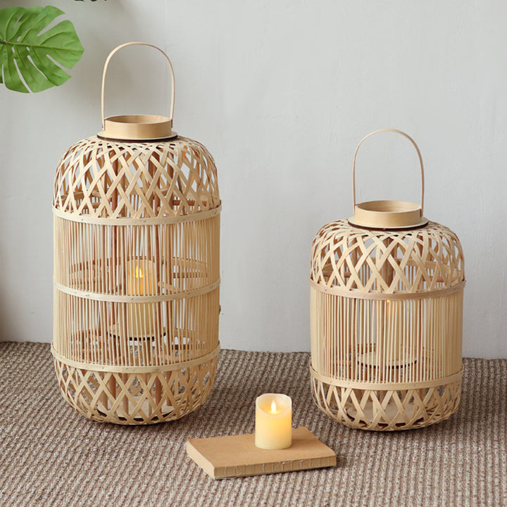 Stylish Rattan Lantern Kalsten