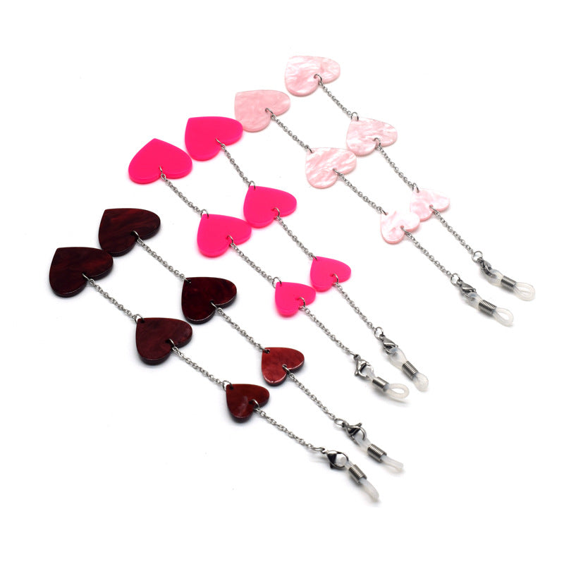 Stylish Heart-Themed Eyewear Chain Kalsten
