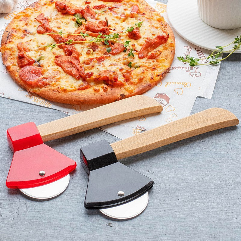 Pizza cutter with ergonomic wooden handle Kalsten