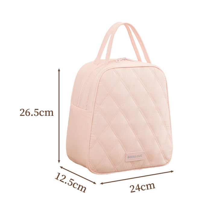 Quilted Insulated Lunch Bag