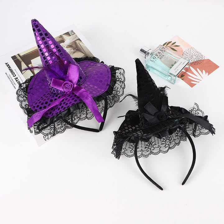 Glittering Witch Hat Decoration