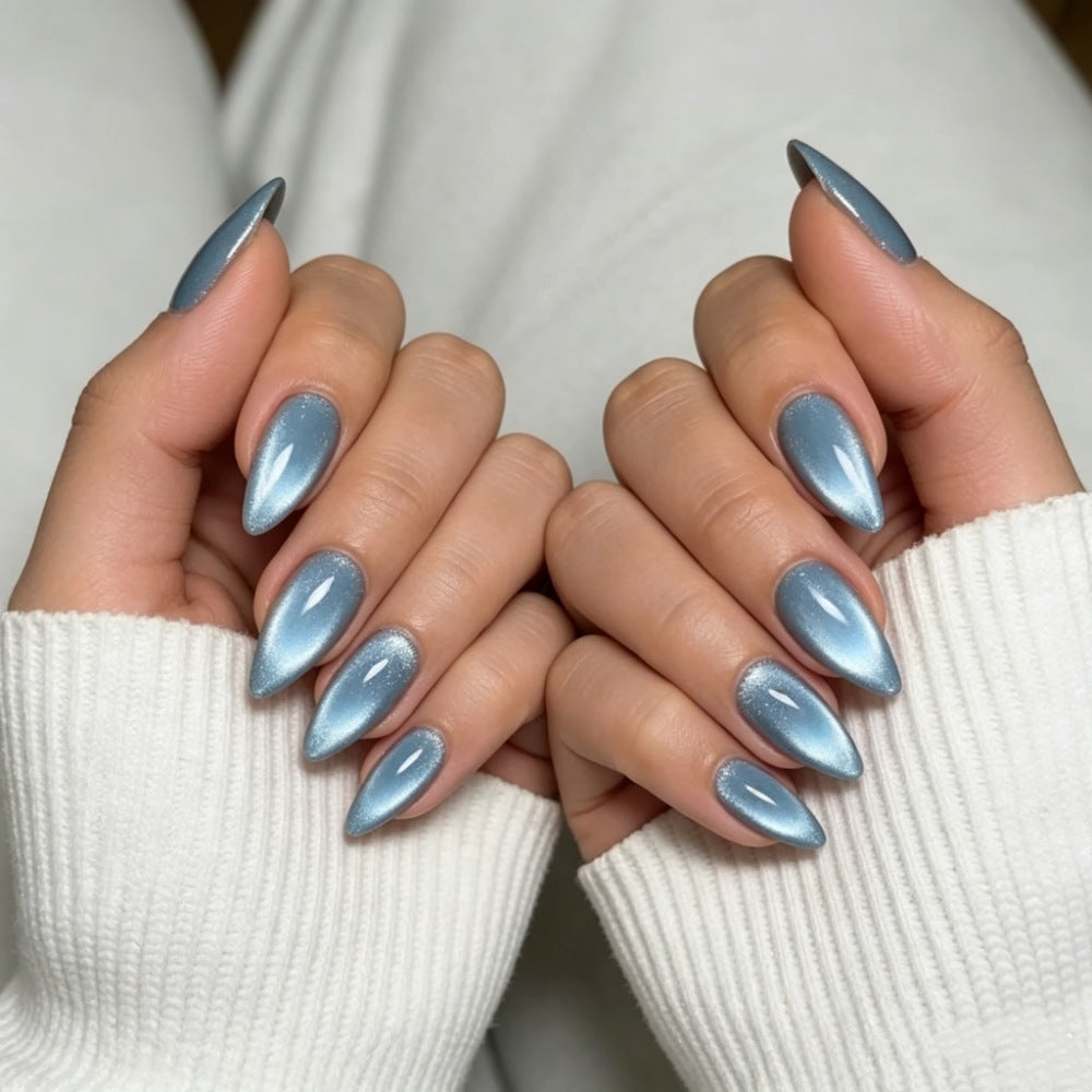 Stiletto Press-On Nail Set with Glossy Gradient Finish Kalsten