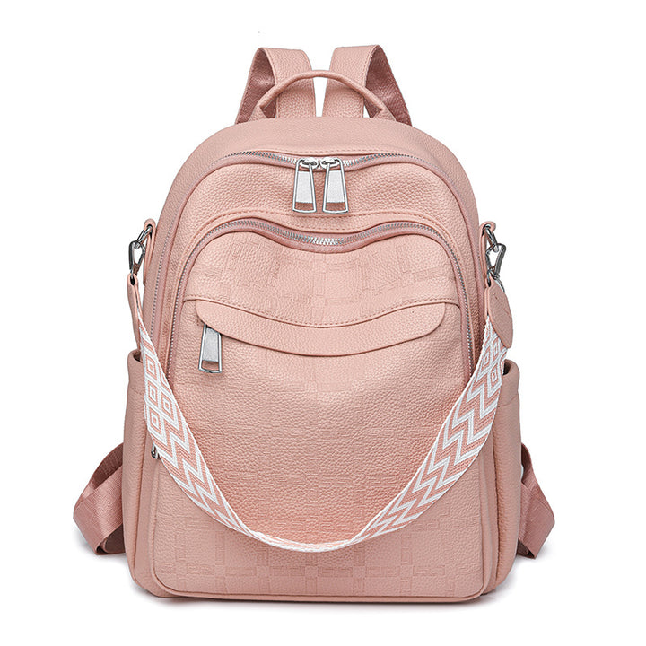 Versatile Textured Backpack with Multiple Compartts Kalsten