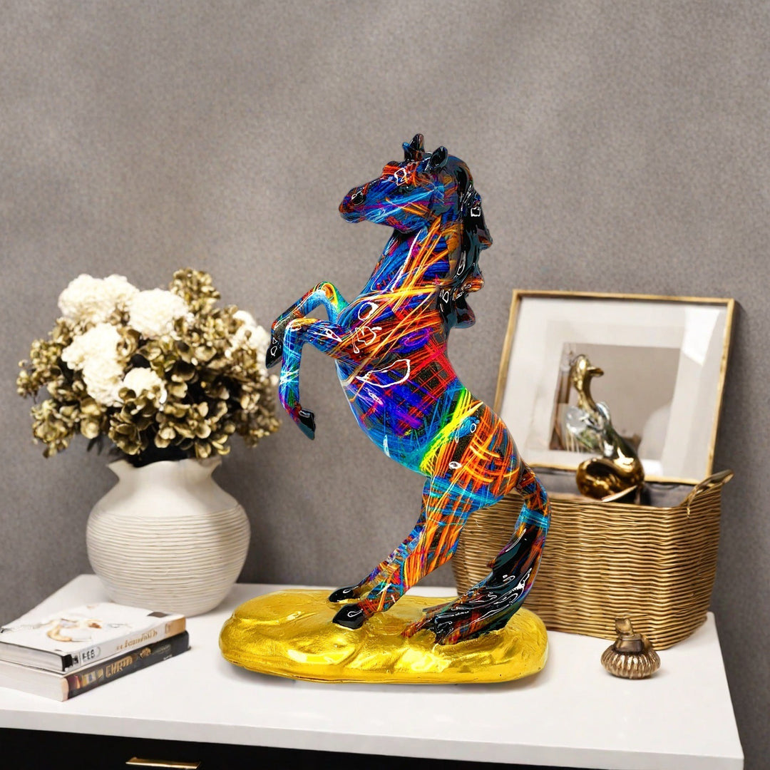 Artistic horse figurine in modern design Kalsten