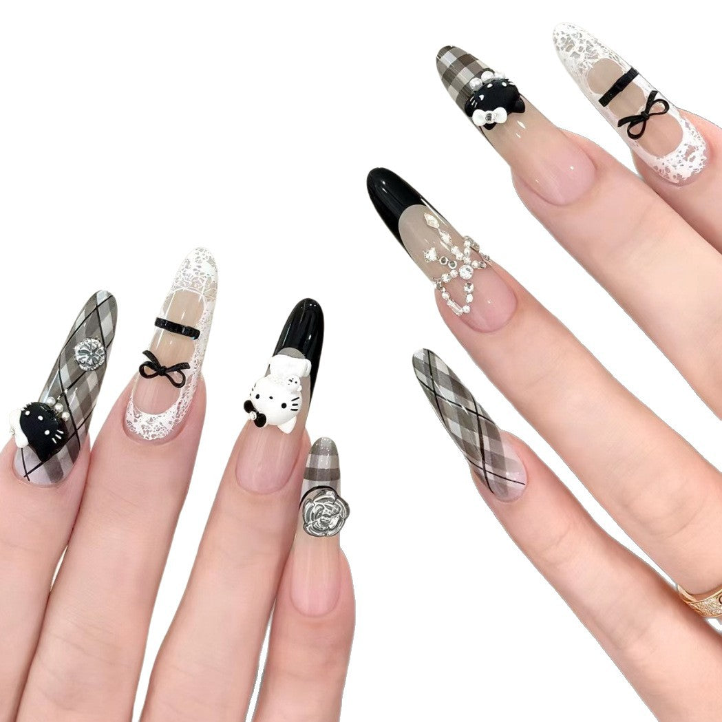 Glittery 3D Press-On Nail Set Kalsten