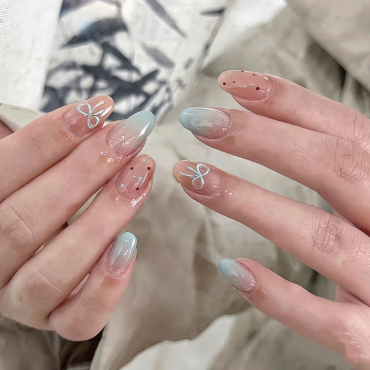 Whimsical Bunny-Themed Press-On Nail Art Set Kalsten