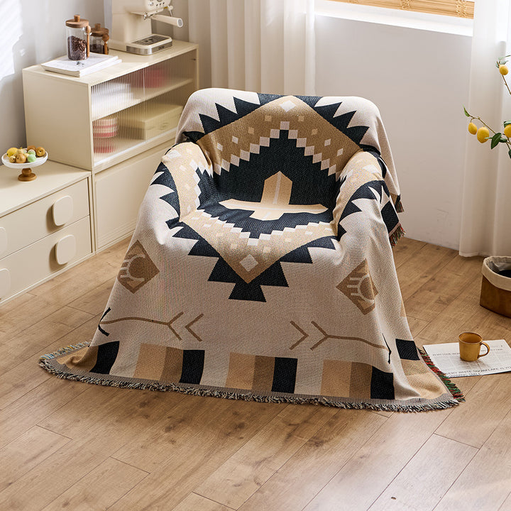 Artistic Jacquard Throw Blanket