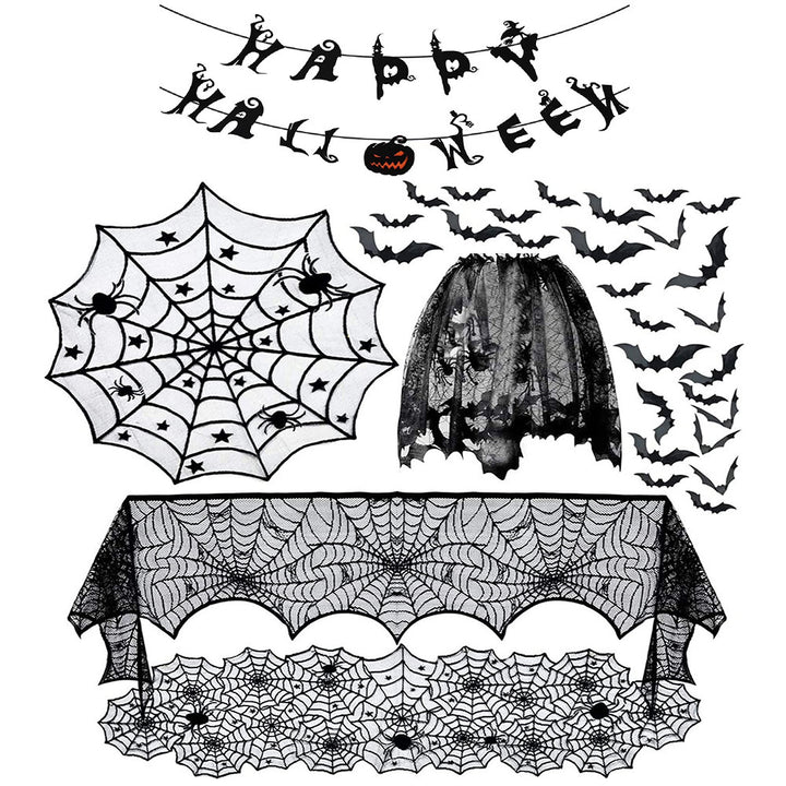Decorative Spider Web Tablecloth