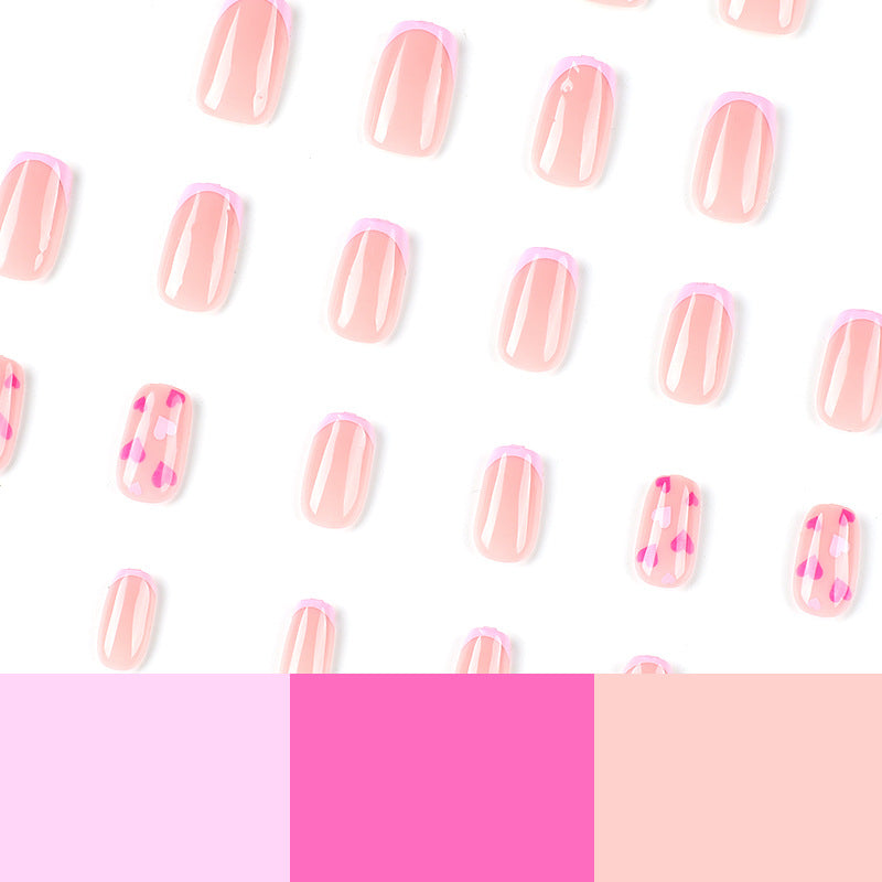 Elegant Nail Art with Heart Motifs Kalsten