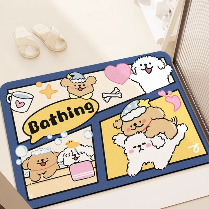 Cartoon-Themed Area Mat for Indoor Home Decor