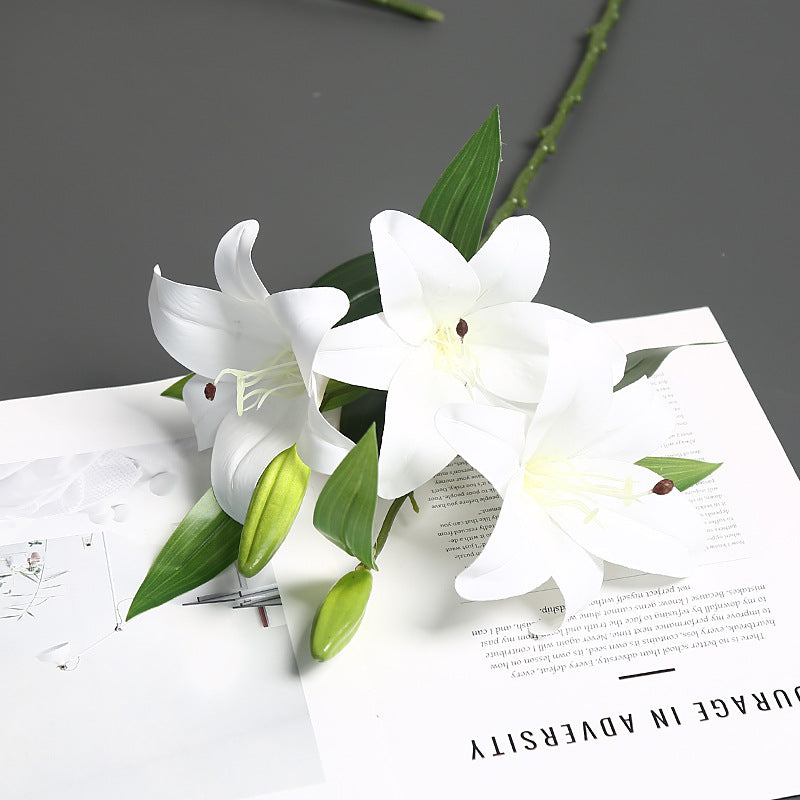 Lifelike Lily Stem Arrangement