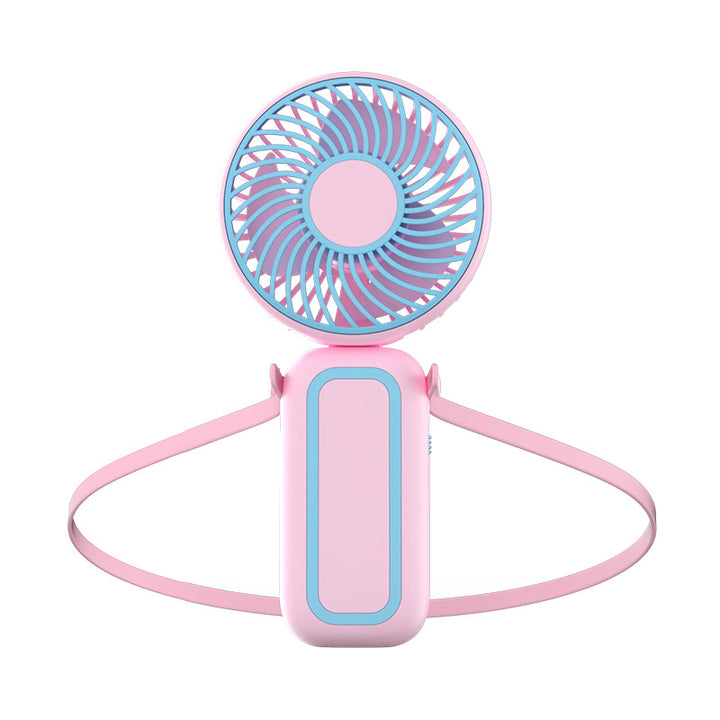 Cooling hands-free rechargeable dual bear-ear neck fan with adjustable speeds Kalsten