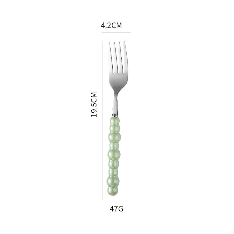 Elegant finger food fork with non-slip handle Kalsten