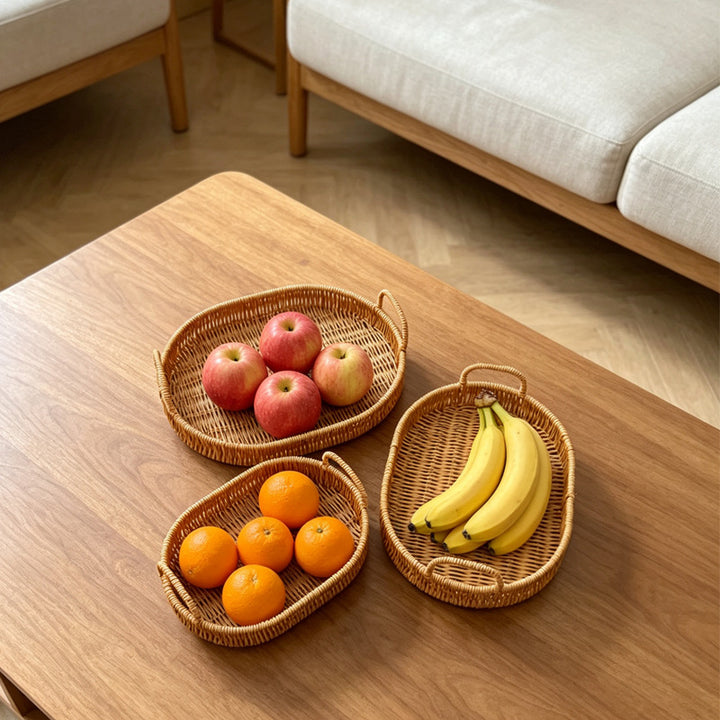 Natural Woven Serving Tray Kalsten