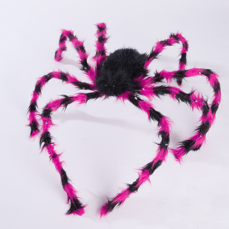 Halloween Headband with Plush Spider