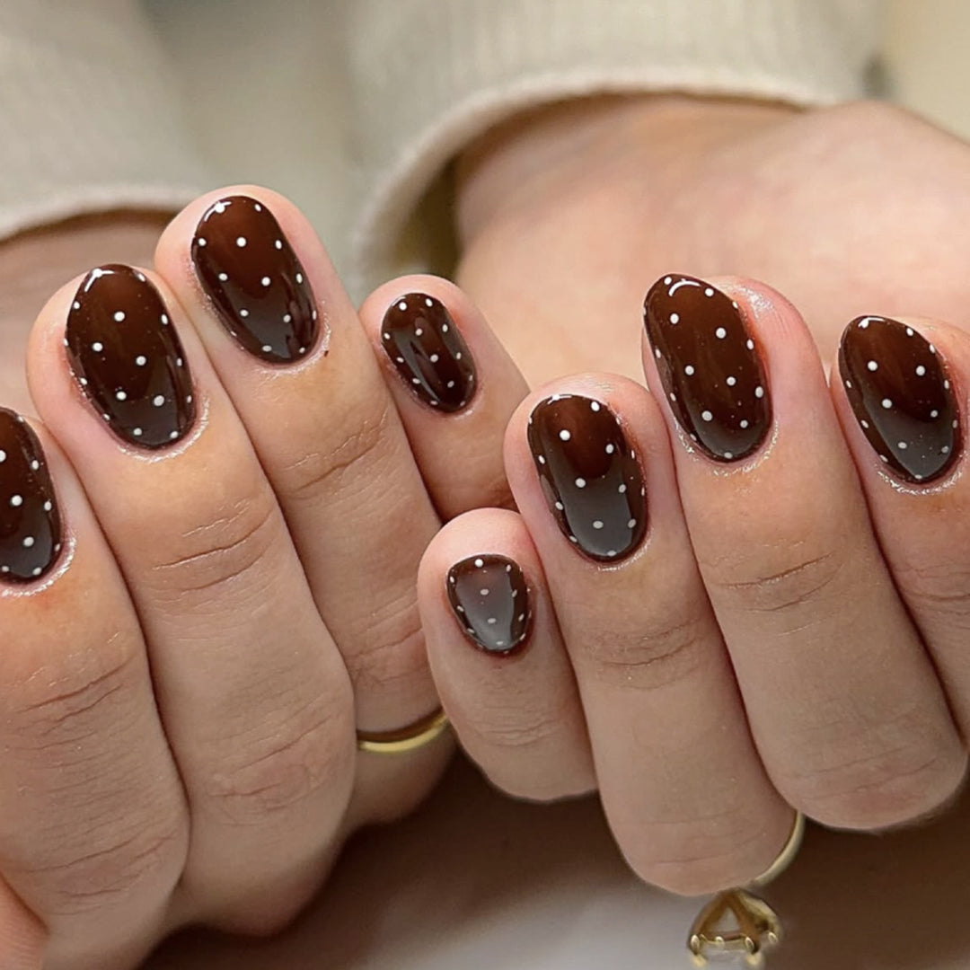 Trendy Polka Dot Press-On Nails Kalsten