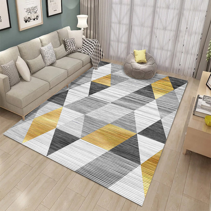 Modern Geometric Pattern Area Rug Kalsten