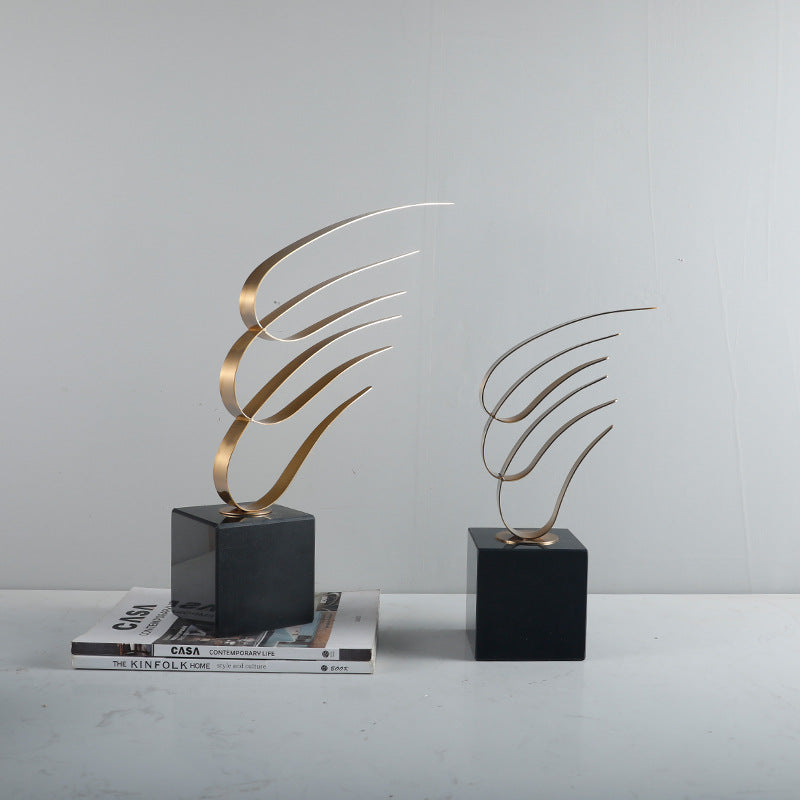 Abstract Metal Decorative Sculpture