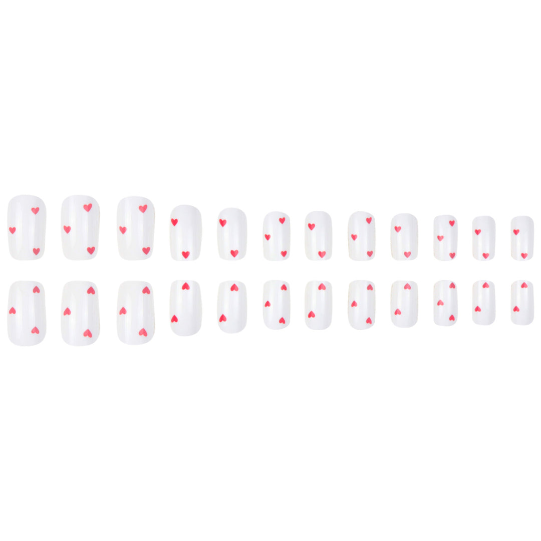 Heart-Designed Press-On Nails Kalsten