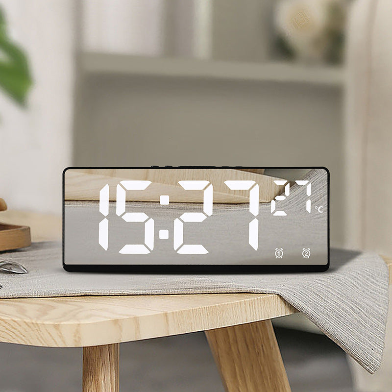 Digital alarm clock with mirror display and temperature function Kalsten