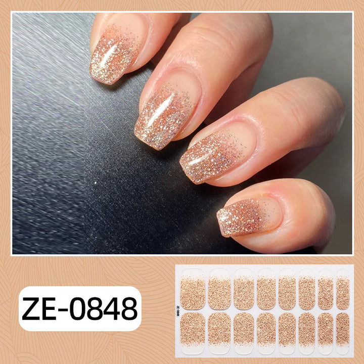 Glamorous Glitter Ombre Nail Wraps