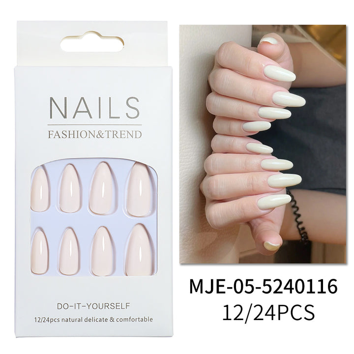 Natural Finish Press-On Nail Set Kalsten