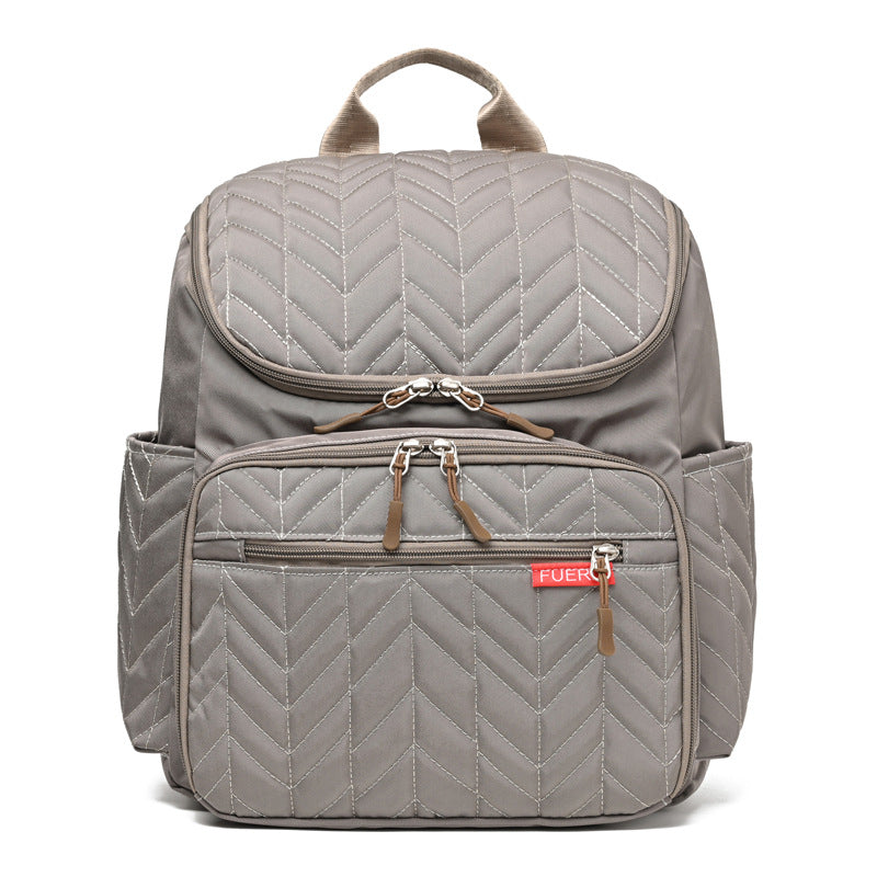 Elegant Quilted Multi-Compartment Backpack Kalsten