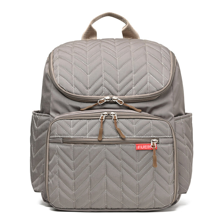 Elegant Quilted Multi-Compartment Backpack Kalsten
