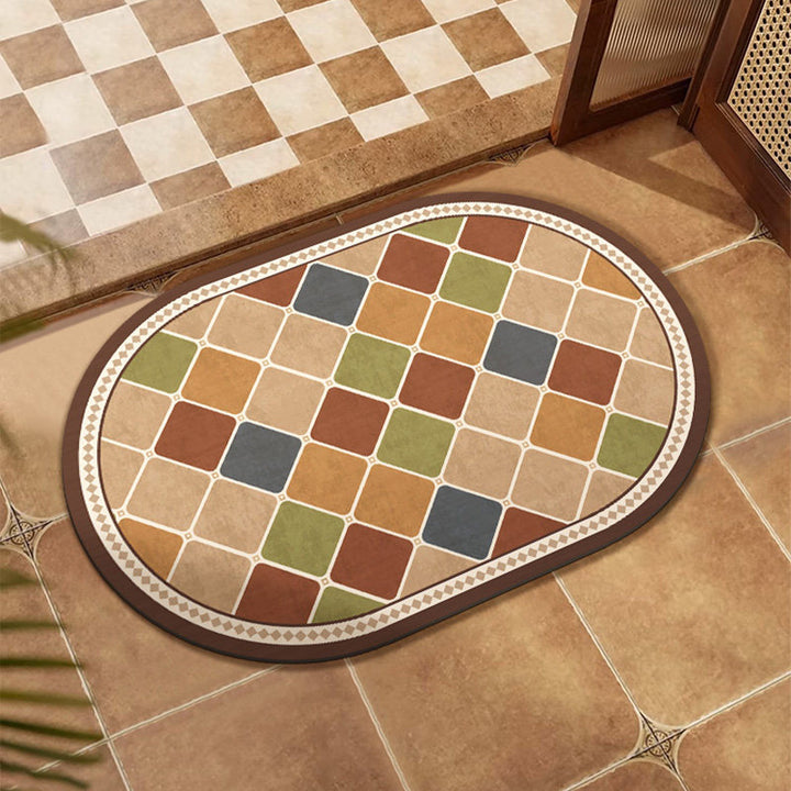 Colorful Patchwork Area Mat