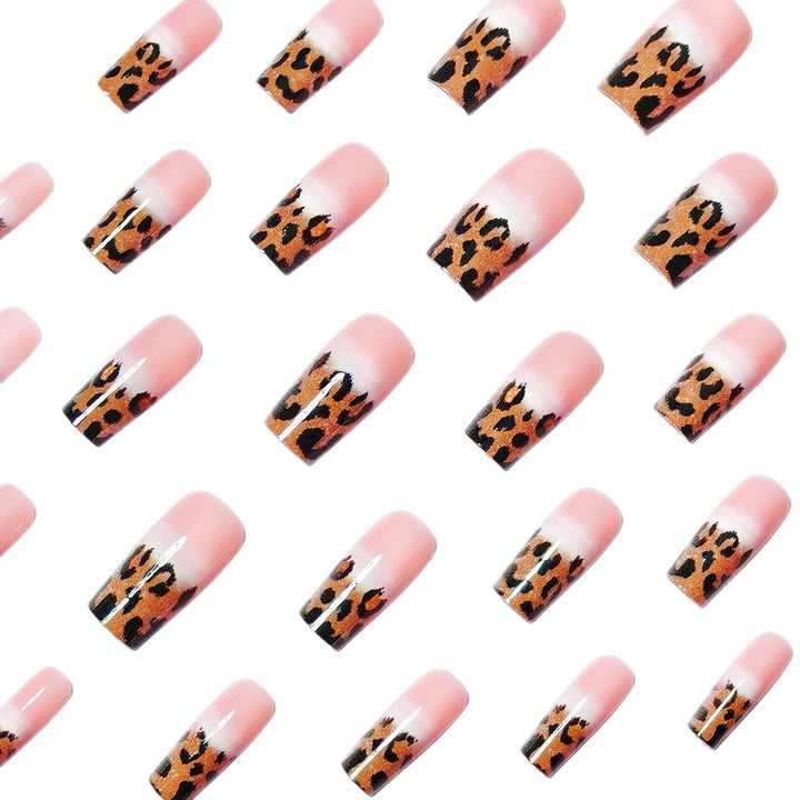 Artificial nails with elegant leopard pattern Kalsten