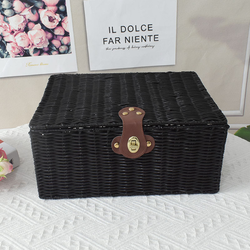 Elegant Woven Storage Chest Kalsten